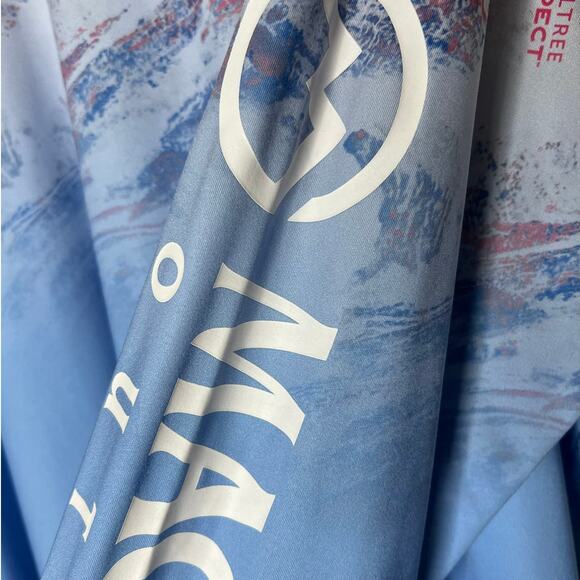 Magellan Outdoors Shirt Size 2X Boyfriend Fit Fish Gear in Blue and Pink Print - Picture 5 of 8